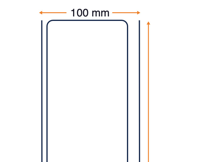 8000D 10 ans - Non couché - Papier pour reçu thermique direct de 60 microns - 101,6 mm x cont.