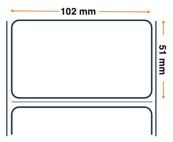 880026-050 Zebra Technologies Barcode-Etiketten | Etiden