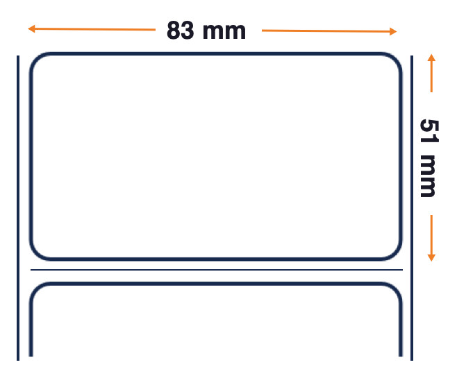 880020-050 Zebra Technologies Barcode-Etiketten | Etiden