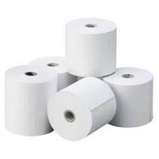 Thermal paper roll FSC certificated, FREE of BPA, Size: 80mm x 80mm. Core .12mm