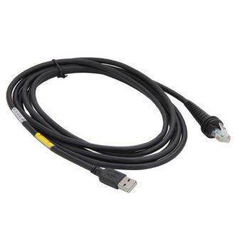 Cable: USB, black, type A, 5M, straight,