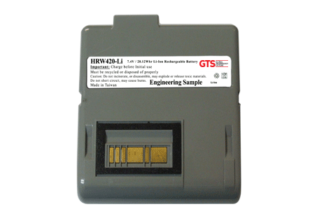 El HRW420-LI es una actualización de la batería que se usa en la impresora móvil Zebra RW420. 4000 mAh. OEM P/N: AK17463-005