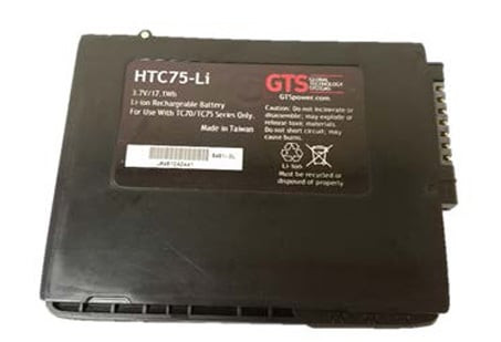El HTC75 batería de reemplazo recargable para el dispositivo Symbol TC75. 4620MAH. OEM P/N: Btry-TC7X-46MA2-01