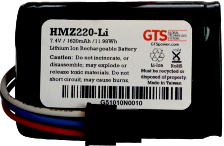 El HMZ220-LI batería de rendimiento mejorada para impresoras móviles de la serie Zebra MZ220 y MZ320. 1620MAH. OEM P/N: BT17790-1.