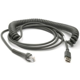 Cable Zebra USB 15 pies, enrollado