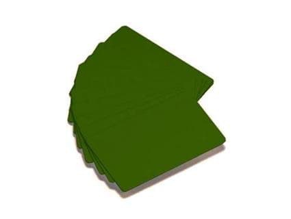 Zebra Premier Color Tarjetas PVC - Verde