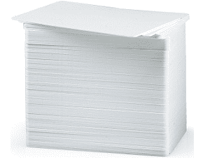Zebra Tarjetas PVC 15mm - Blanco 500 Unidades