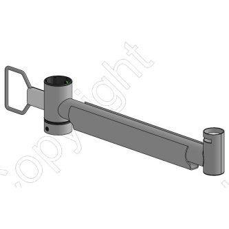 Tilting 400mm HNDL, Lckring & Clip, Black