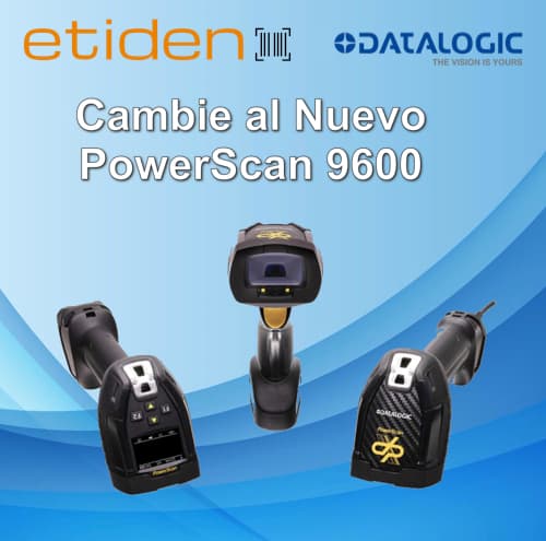 Descuento promocional en todos los PowerScan 9600 (excepto los modelos DPX) para reemplazar esc&aacute;neres industriales robustos de cualquier fabricante, incluido Datalogic