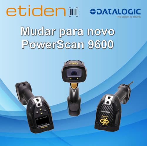 Desconto promocional em todos os PowerScan 9600 (exceto modelos DPX) para substituir os scanners industriais robustos de qualquer fabricante, incluindo Datalogic