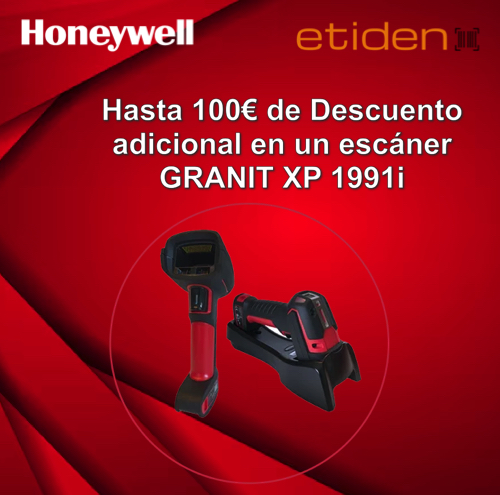 Consiga hasta 50&euro; de descuento adicional en una unidad demo del esc&aacute;ner GRANIT XP 1991i