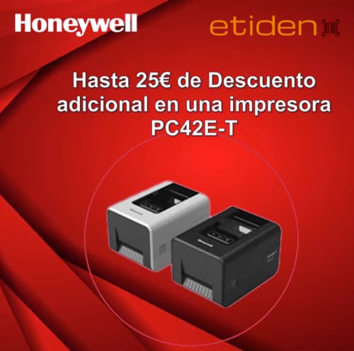 Consiga hasta 25&euro; de descuento adicional en una unidad demo de la impresora PC42E-T