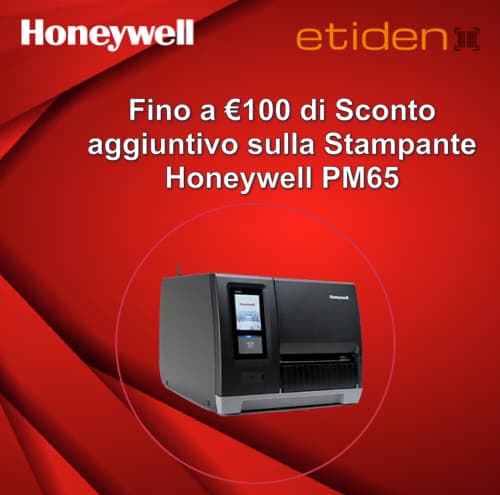 Ottieni fino a &euro; 50 di sconto aggiuntivo su un'unit&agrave; demo della stampante per etichette Honeywell PM65