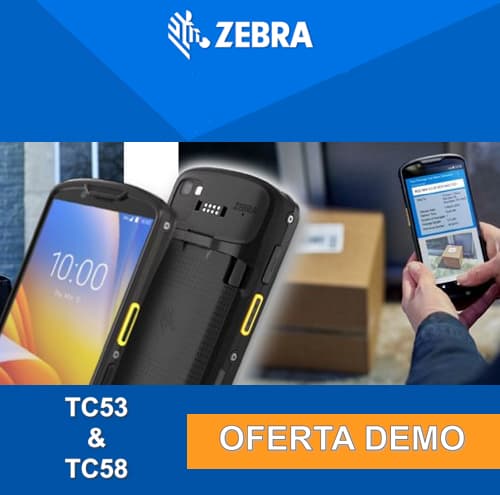 Descuento en la compra de equipos de demostraci&oacute;n de hasta el 20 % en Zebra TC53e, TC58e y TC53e-RFID