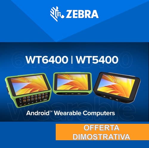 Sconto sull'acquisto demo fino al 20% sullo scanner indossabile WT6400 / WT5400